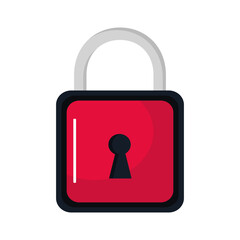 red padlock safe