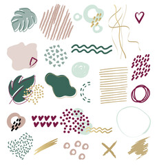 Creative design elements of social networks. Vector illustration