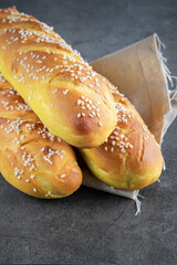 Homemade tumeric and Curry Viennoise Bread