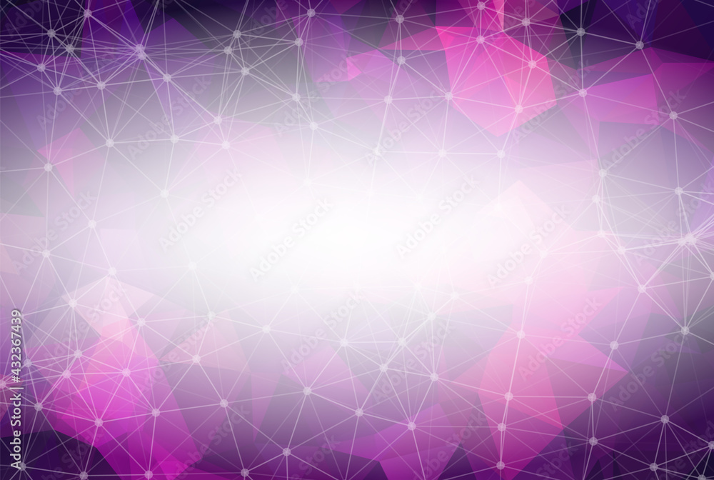 Poster purple low poly background. polygonal design pattern. bright mosaic modern geometric design, creativ