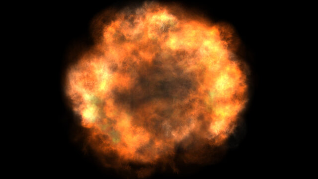 fire flame explosion in space