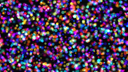 Colorful circles with bokeh background illustration