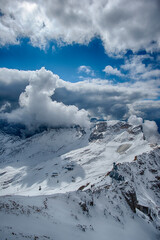 Fototapeta na wymiar Zugspitze Panorama Alpen
