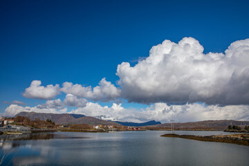 Out for a walk in beautiful spring weather at Salhus - Brønnøysund,Helgeland,Nordland county,Norway,scandinavia,Europe