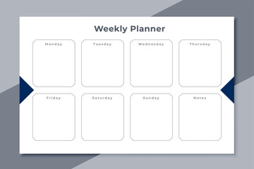 weekly planner to do list template design - obrazy, fototapety, plakaty