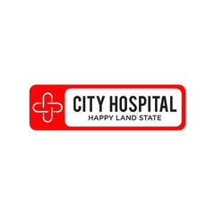 Hospital medical center logo design template