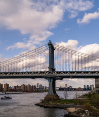Fototapeta na wymiar city bridge city in Manhattan Brooklyn usa New York 