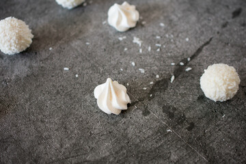 shells on wooden background