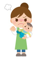 ママ 赤ちゃん 怒り