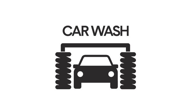 Car wash icon. Vector isolated illustration of Car wash