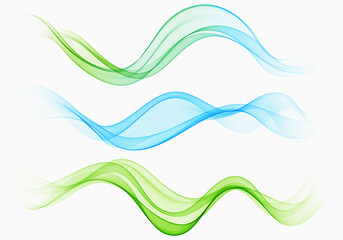 Bright green blue speed abstract lines flow