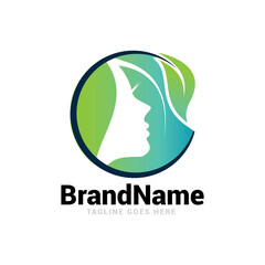 Spa beauty lady logo design.