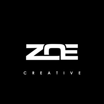 ZOE Letter Initial Logo Design Template Vector Illustration
