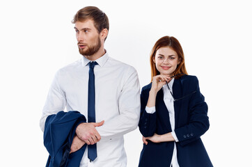 young couple work colleagues financial lifestyle communication