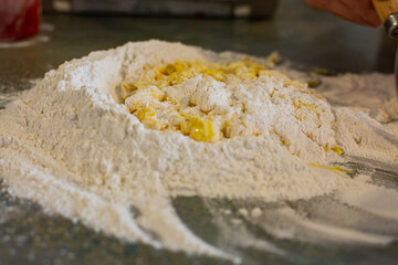 making noodles