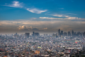 Beautiful scenery of Jakarta Skyline from Wisma Atlet Jakarta. Place where i got quarantine during covid19