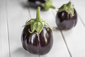 eggplant on a white background