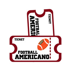 American football game entrance ticket