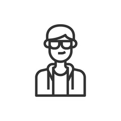 People Icon Vector Illustration .