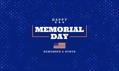 Memorial Day. background design with US flag. It is suitable for banners, posters, websites, advertising. Vector illustration