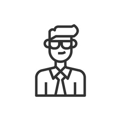 People Icon Man Vector Illustration