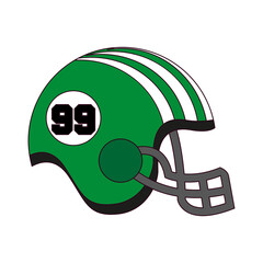 Isolated american football helmet icon