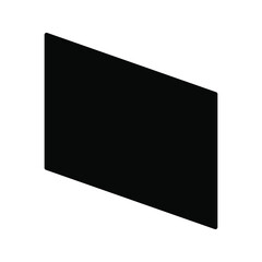 parallelogram shape illustration vector graphic. basic shape perfect for preschool learning for children and good for mathematics color editable