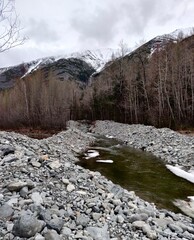river in the mountains