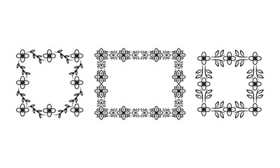 vector floral ornament, perfect for frames