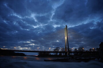 Rędziński Bridge in Wroclaw, Poland