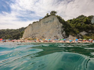 Urbani beach-Sirolo, coast Conero, Ancona, Marche, Italy, Europe.