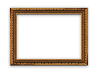 Empty wood frame with copy space for image or photo