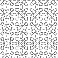 Geometric vector pattern with Black and white colors. Seamless abstract ornament for wallpapers and backgrounds.