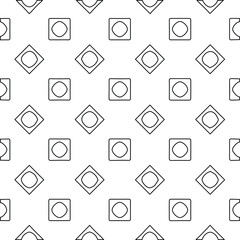  Geometric vector pattern with Black and white colors. Seamless abstract ornament for wallpapers and backgrounds.
