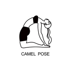 Yoga Camel Pose Composition