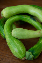 the trombetta courgette from Albenga is an elongated courgette typical of the western coast of Liguria