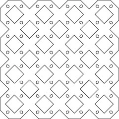  Geometric vector pattern with Black and white colors. Seamless abstract ornament for wallpapers and backgrounds.