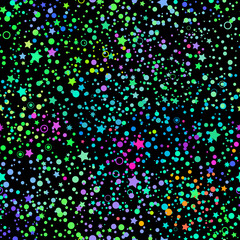 seamless multicolored background of cosmic starry sky