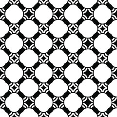 Geometric vector pattern with Black and white colors. Seamless abstract ornament for wallpapers and backgrounds.