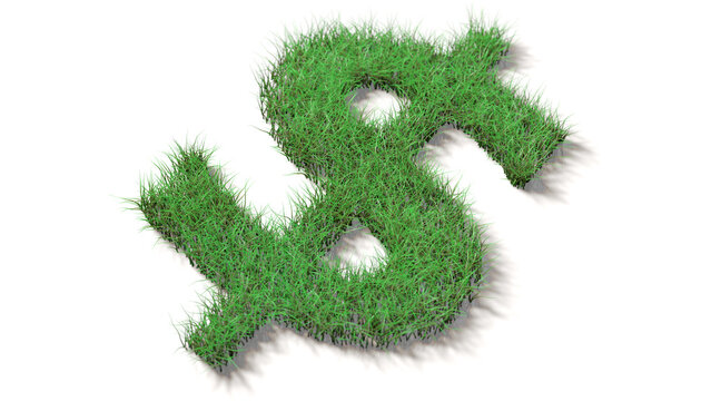 Earn money with environmental protection (Dollar sign)