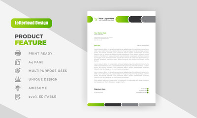 Professional creative letterhead template design for your business