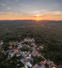 Agioi douloi village in corfu  greece