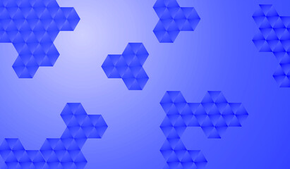 Blue vector background with polygonal elements