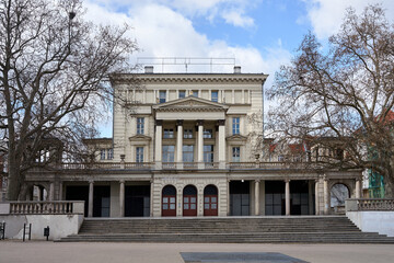 facade of the historic building of the former theater