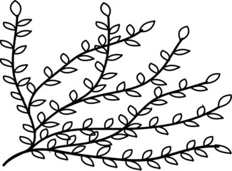 branch of a tree coloring page