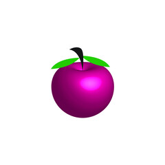 red apple illustration
