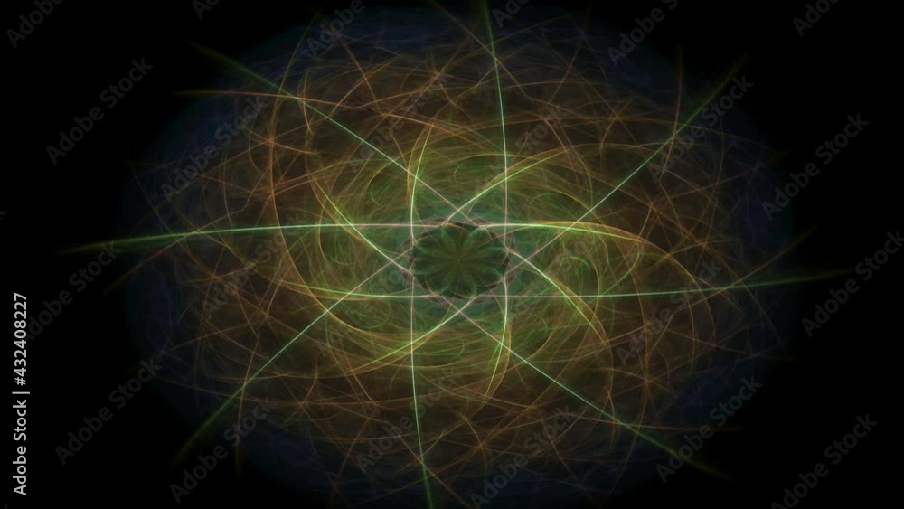 Poster a hypnotizing looping background with a contrasting purple and cyan gradient and a spiraling object 