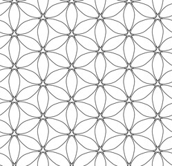 abstract black lines on white. minimalistic vector geometric seamless pattern. simple elements for coloring