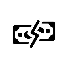 Rate cut ico icon