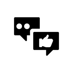 Social media feedback icon